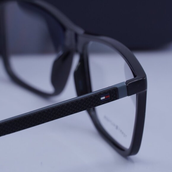 Tommy Hilfiger TH 1742 008A 00 Rectangle Eyeglasses – Black/Grey 56mm - Picture 9 of 10